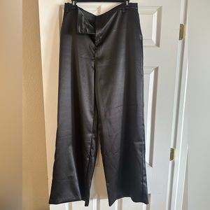 Satin stovepipe trouser